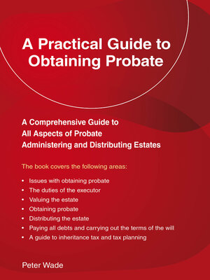 cover image of An Emerald Guide to a Practical Guide to Obtaining Probate